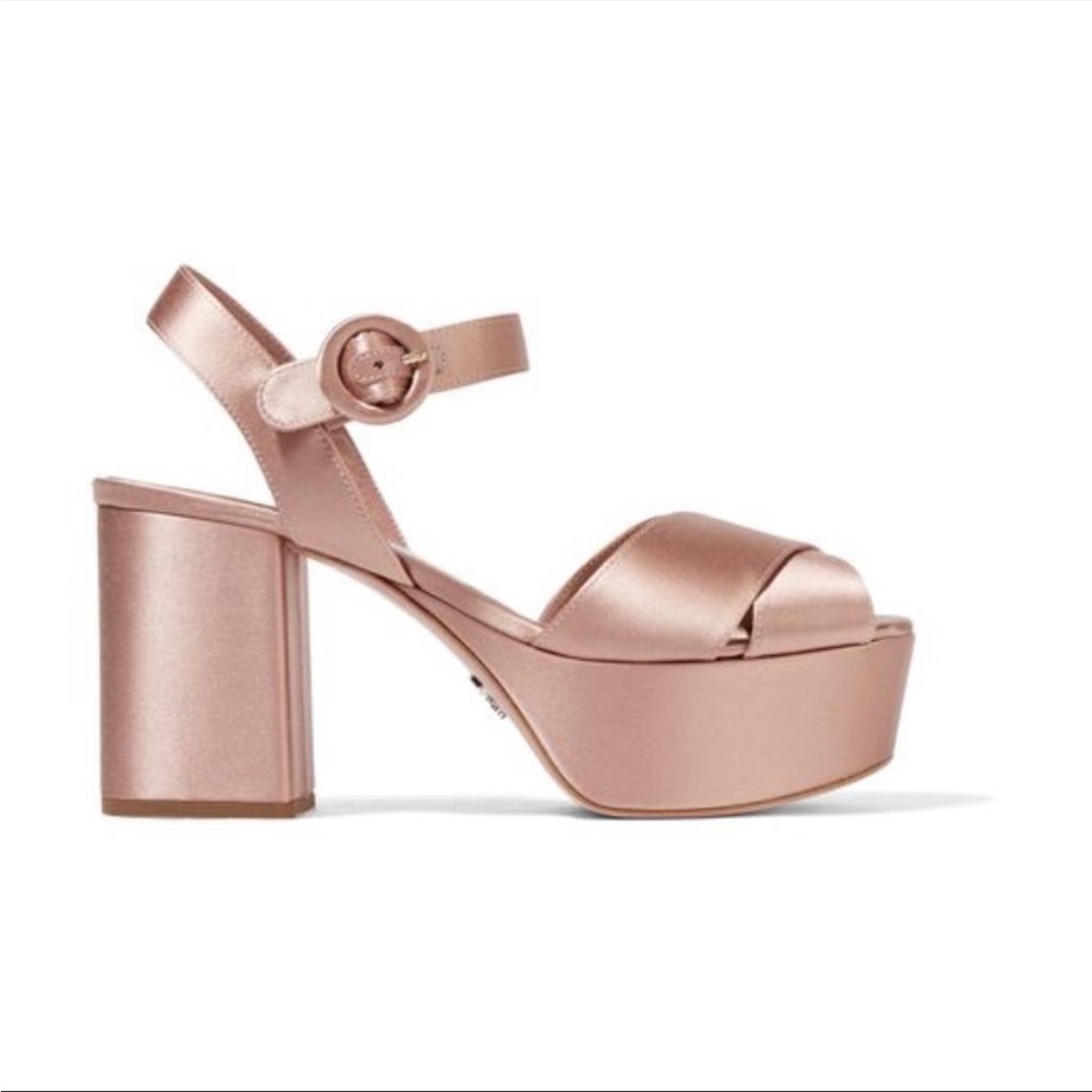 Ballet Pink Satin Prada Heels